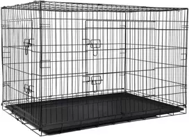 FunFit Daugiafunkcis metalinis narvas-aptvaras šunims, katėms ir kitiems gyvūnams, XXXL (80,5 x 122 x 74,5 cm)