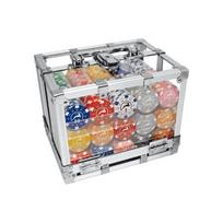 Pokerio žetonai lagaminėlyje 14g. 600 vnt. rinkinys Modiano