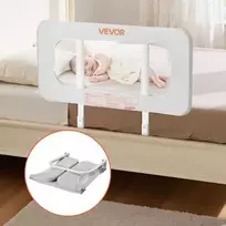 Vevor Vaikiška lovelės apsauginė tvorelė su reguliuojamu aukščiu