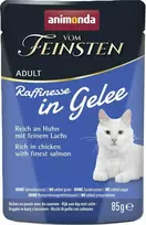 Animoda ANIMONDA Vom Feinsten Adult Raffinesse želė su vištiena ir lašiša – šlapias kačių maistas – 85g