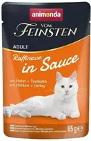 Animoda ANIMONDA Vom Feinsten Raffinesse in sauce vištiena with kalakutiena – šlapias kačių maistas – 85g