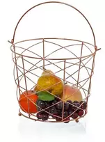 Vaisinė metalinė kibirėlio formos vario splv. RW3254-C D 25cm h 21,5cm SAVEX