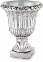 Bikuvalt Vazonas ant kojelės sidabro spalvos betoninis 20x15x15 cm 137383