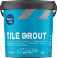 Plytelių siūlių glaistas KIILTO PRO TILE GROUT, pilkai sidabrinė sp., 1 - 6 mm, 1kg