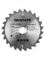 Graphite Medžio pjovimo diskas , Widia, 190 x 30 mm, 24 dantys