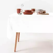 Home4You Staltiesė EASY CARE 132x178cm, balta, 250g/m2