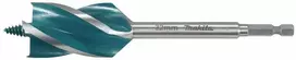 Makita Grąžtas medienai su 4 grioveliais ir 4 pjaunančiomis briaunomis, 32x165 mm, su 1/4" šešiakampiu koteliu E-26705