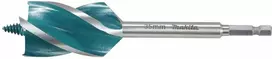 Makita Grąžtas medienai su 4 grioveliais ir 4 pjaunančiomis briaunomis, 35x165 mm, su 1/4" šešiakampiu koteliu E-26711
