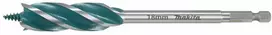 Makita Grąžtas medienai su 4 grioveliais ir 4 pjaunančiomis briaunomis, 18x165 mm, su 1/4" šešiakampiu koteliu 13,80 E-26668