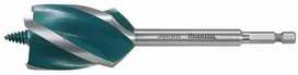 Makita Grąžtas medienai su 4 grioveliais ir 4 pjaunančiomis briaunomis, 38x165 mm, su 1/4" šešiakampiu koteliu E-26727