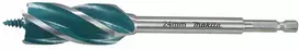 Makita Grąžtas medienai su 4 grioveliais ir 4 pjaunančiomis briaunomis, 24x165 mm, su 1/4" šešiakampiu koteliu E-26680