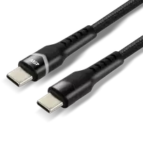 EverActive Kabelis USB-C PD RGB LED 300cm Power Delivery 2.25A su 45W greitojo įkrovimo palaikymu CBB-3PDR