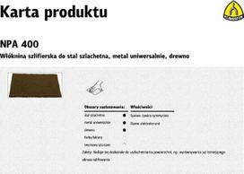 Šlifavimo veltinio lakštai Klingspor Npa 400 P120, 20 vnt.