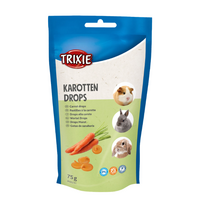 TRIXIE Morkų lašeliai triušiams ir smukliems graužikams, 75 g (pak.12)