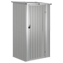 vidaXL Sodo pašiūrė, pilka, 118,5x97x209,5cm, galvanizuotas plienas