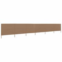 vidaXL Uždanga nuo vėjo, 6 plokštės, taupe sp., 800x80cm, audinys