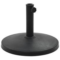 vidaXL Skėčio stovas, juodas, sint. derva, 10 kg, apvalus