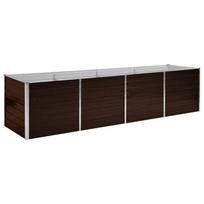 vidaXL Lovelis, rudas, 320x80x77cm, galvanizuotas plienas, aukštas