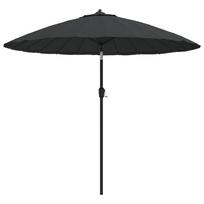 vidaXL Lauko skėtis nuo saulės su aliuminio stulpu, antracito, 270cm