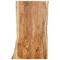 vidaXL Stalviršis, 100x(50-60)x2,5cm, akacijos medienos masyvas