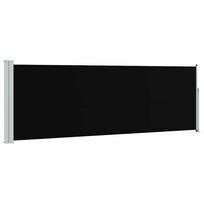 vidaXL Ištraukiama šoninė kiemo pertvara, juodos spalvos, 100x300cm