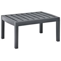 vidaXL Sodo stalas, antracito spalvos, 78x55x38cm, plastikas