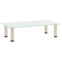 vidaXL Televizoriaus staliukas, matinis, 60x35x17cm, grūdintas stiklas