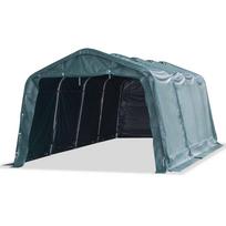 vidaXL Nuimama palapinė gyvuliams, žalia, 3,3x6,4m, PVC, 550g/m²