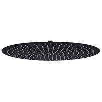 vidaXL Lietaus dušo galvutė, juoda, 50cm, nerūdijantis plienas