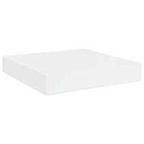 vidaXL Pakabinama sieninė lentyna, balta, 23x23,5x3,8cm, MDF, blizgi