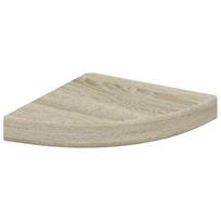 vidaXL Pakabinama kampinė lentyna, ąžuolo spalvos, 25x25x3,8cm, MDF