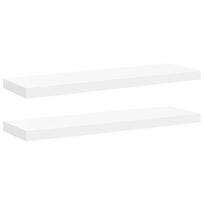 vidaXL Pakabinamos lentynos, 2vnt., baltos, 80x23,5x3,8cm, MDF