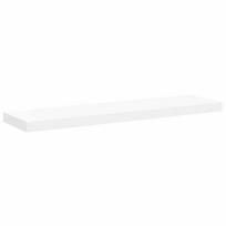 vidaXL Pakabinama sieninė lentyna, baltos spalvos, 90x23,5x3,8cm, MDF