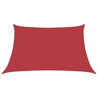 vidaXL Uždanga nuo saulės, raudonos spalvos, 3/4x2m, HDPE, 160g/m²