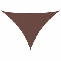vidaXL Uždanga nuo saulės, ruda, 3x4x5m, oksfordo audinys, trikampė