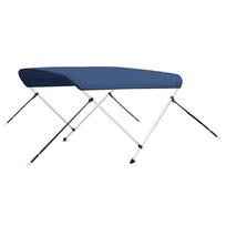 vidaXL Bimini viršaus stogelis, mėlynas, 180x130x110cm, 2 lankų rėmas