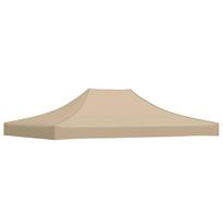 vidaXL Proginės palapinės stogas, smėlio spalvos, 4,5x3m, 270 g/m²