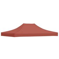 vidaXL Proginės palapinės stogas, terakota spalvos, 4,5x3m, 270 g/m²