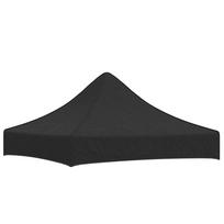 vidaXL Proginės palapinės stogas, juodos spalvos, 2x2m, 270 g/m²