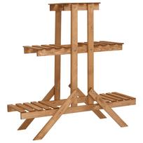vidaXL Stovas augalams, 83x25x83cm, eglės mediena