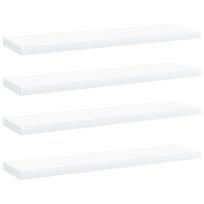 vidaXL Knygų lentynos plokštės, 4vnt., baltos, 40x10x1,5cm, MDP