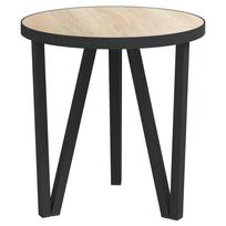 vidaXL Arbatos staliukas, sonoma ąžuolo spalvos, 35cm skersmens, MDF