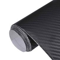 vidaXL 3D Automobilio plėvelės, 2vnt., juodos spalvos, 100x150cm