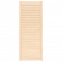 vidaXL Spintelės durelės, 99,3x39,4cm, pušis, žaliuzių dizaino