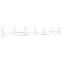 vidaXL Gabionų krepšiai su 7 kolonomis, 740x20x100cm, geležis