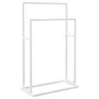vidaXL Pastatoma rankšluosčių kabykla, balta, 48x24x78,5cm, geležis