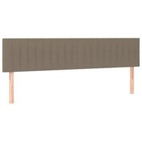 vidaXL Galvūgaliai, taupe spalvos, 160x5x78/88 cm, audinys