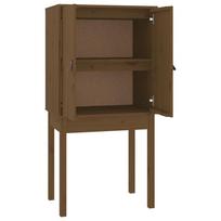 vidaXL Komoda, medaus ruda, 60x40x120cm, pušies medienos masyvas