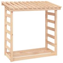 vidaXL Stovas malkoms, 108x64,5x110cm, pušies medienos masyvas