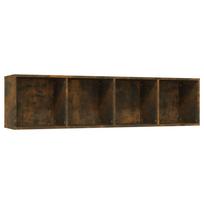 vidaXL Knygų/televizoriaus spintelė, ąžuolo, 143x30x36cm, mediena